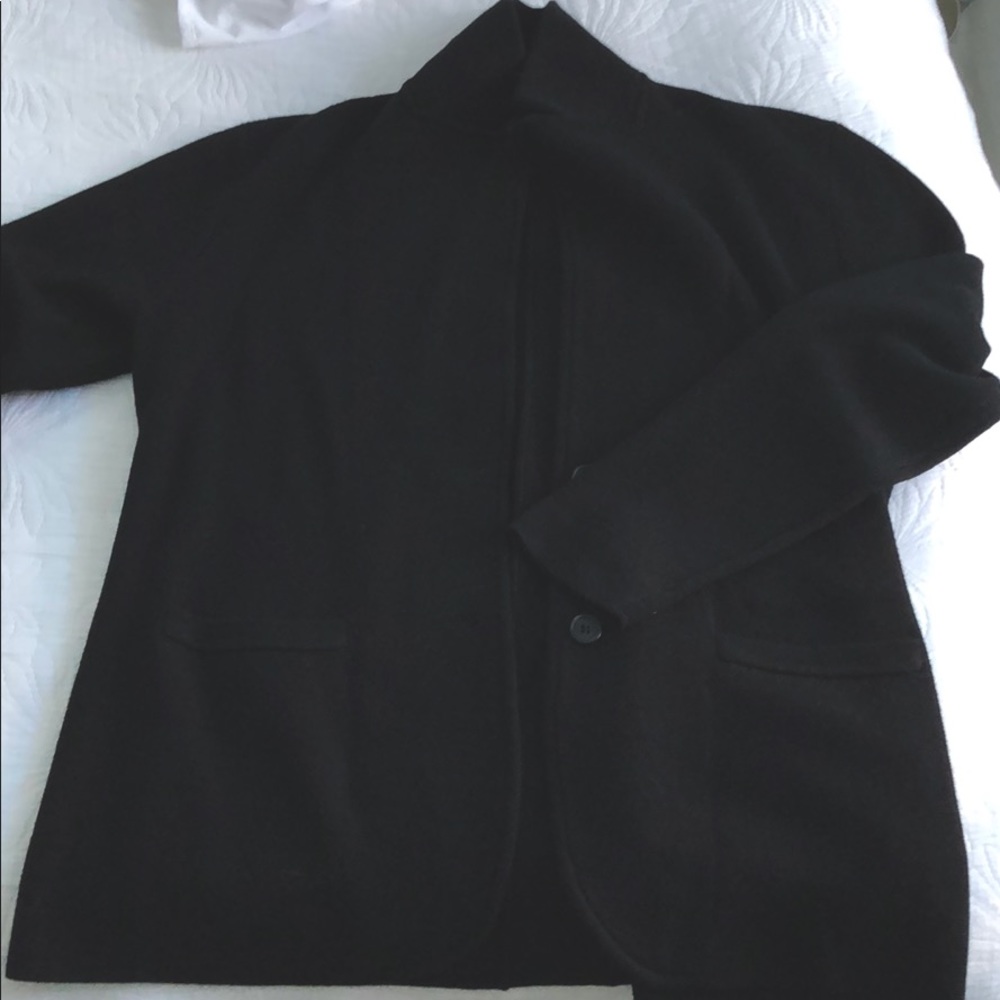 J Crew Black Sweater Blazer, NWT, M